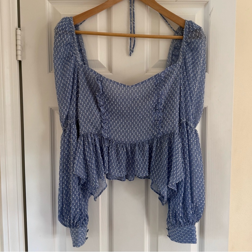 Revolve Song Of Style Cute Asymmetric Hem Top/Blouse